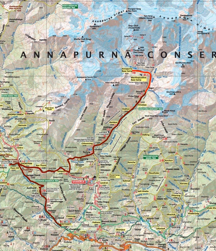 Annapurna Map